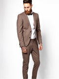 Slim Fit Suit In Panel