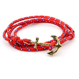 **FREE** Anchor Rope Bracelet - Red - Beautifiable - 6