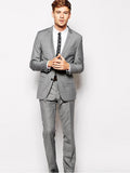 Skinny Fit Suit Jacket in Grey