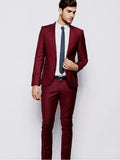 Slim Fit Suit In Sharkskin