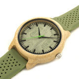 Wooden Watch - Green -  - Beautifiable - 3