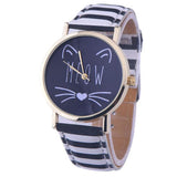 Cat Face Pattern Watch - Zebra - Beautifiable - 10