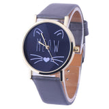 Cat Face Pattern Watch - Purple - Beautifiable - 6