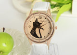 Black Cartoon Cat Watch Offer - White - Beautifiable - 5