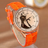 Cartoon Black Cat Watch - Orange - Beautifiable - 4