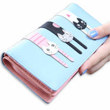 Cute Kitty Cat Wallet - Sky Blue - Beautifiable - 5