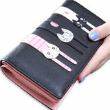 Cute Kitty Cat Wallet - Black - Beautifiable - 2