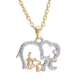 Elephant with Baby Necklace -  - Beautifiable - 1