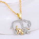 Elephant with Baby Necklace -  - Beautifiable - 6