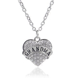 **FREE** Crystal Heart Pendant - GRANDMA Silver - Beautifiable - 9