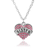 **FREE** Crystal Heart Pendant - SISTER Pink - Beautifiable - 17