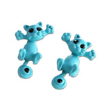 Cute Colorful Cat Earrings - Sky Blue - Beautifiable - 8
