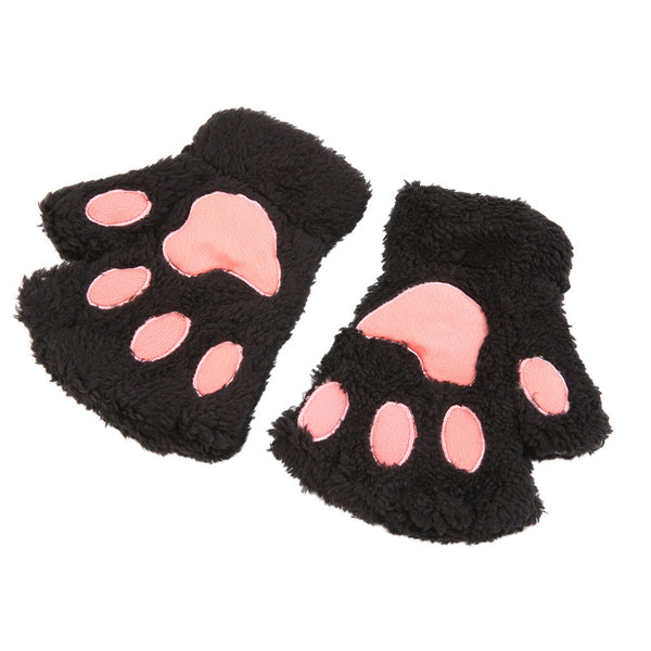 Fluffy Plush Paw Gloves Offer