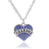 **FREE** Crystal Heart Pendant - GRANDMA Blue - Beautifiable - 7