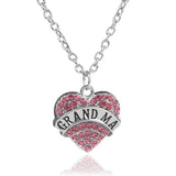 **FREE** Crystal Heart Pendant - GRANDMA Pink - Beautifiable - 8