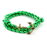 **FREE** Anchor Rope Bracelet - Green - Beautifiable - 7