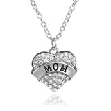 **FREE** Crystal Heart Pendant - MOM Silver - Beautifiable - 12