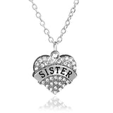 **FREE** Crystal Heart Pendant - SISTER Silver - Beautifiable - 18